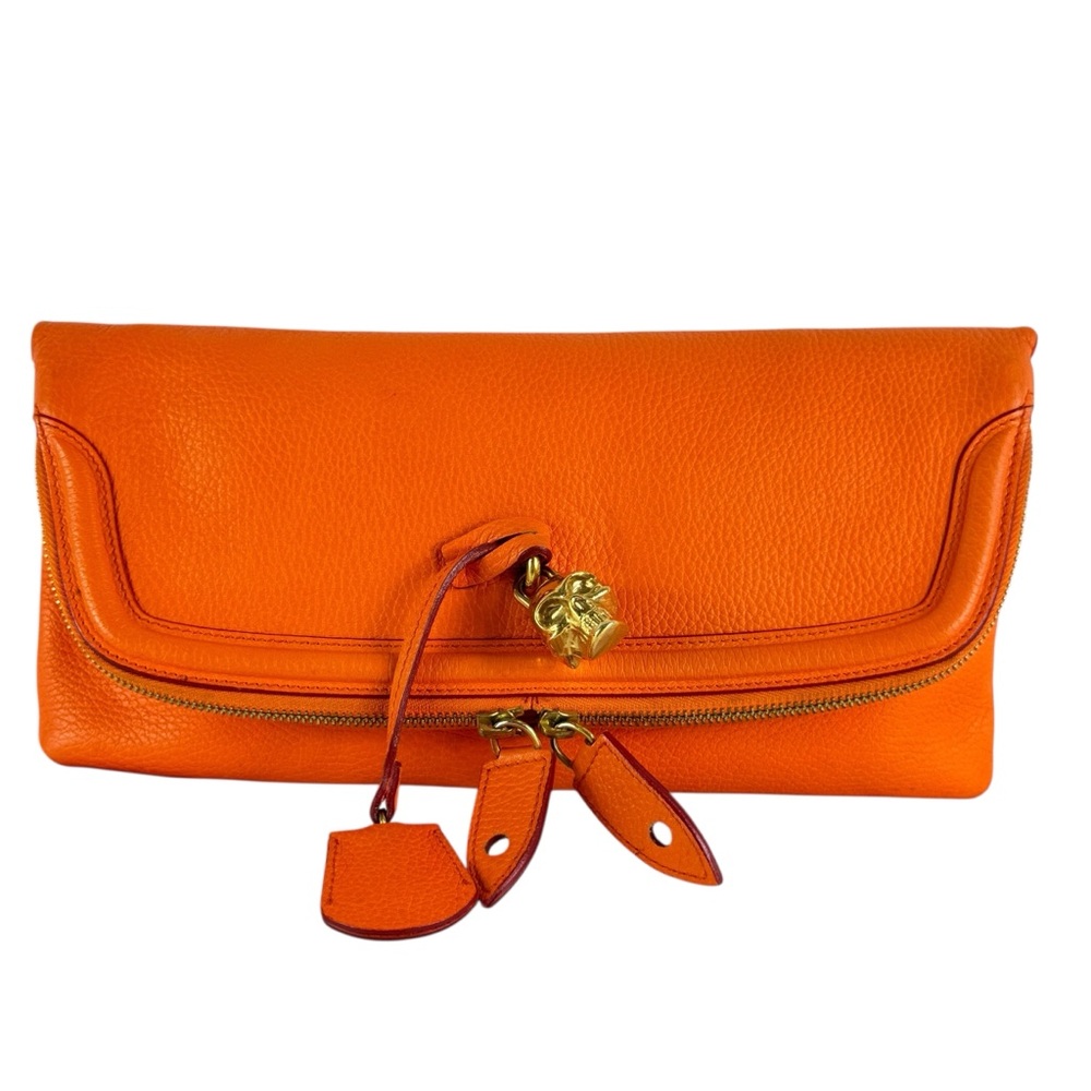 Alexander McQueen Orange Clutch